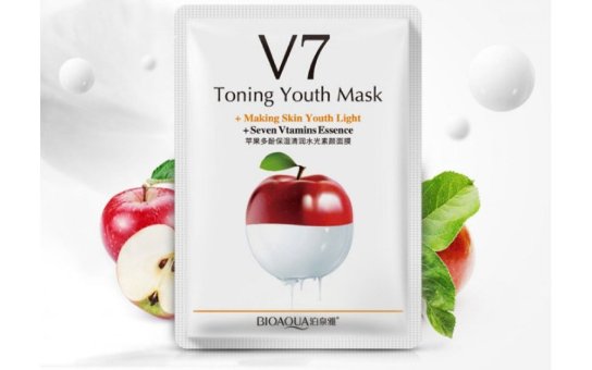 Витаминная маска «BIOAQUA» из серии V7 с экстрактом яблока