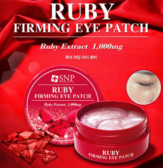 Гидрогелевые патчи  глаз с экстрактом пудры рубина SNP Ruby Firming Eye Patch, 60шт