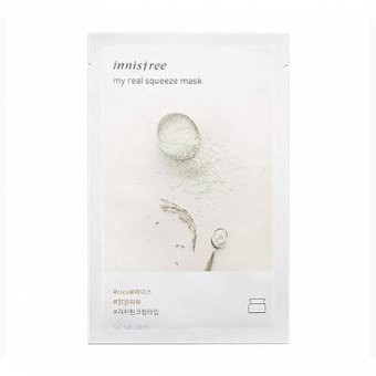 Трехслойная тканевая маска для лица на кремовой основе  с экстрактом риса , INNISFREE Корея 20 мл