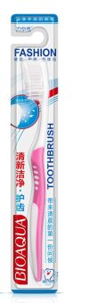 Зубная щетка "BioAqua" с мягкой щетиной, розовая
